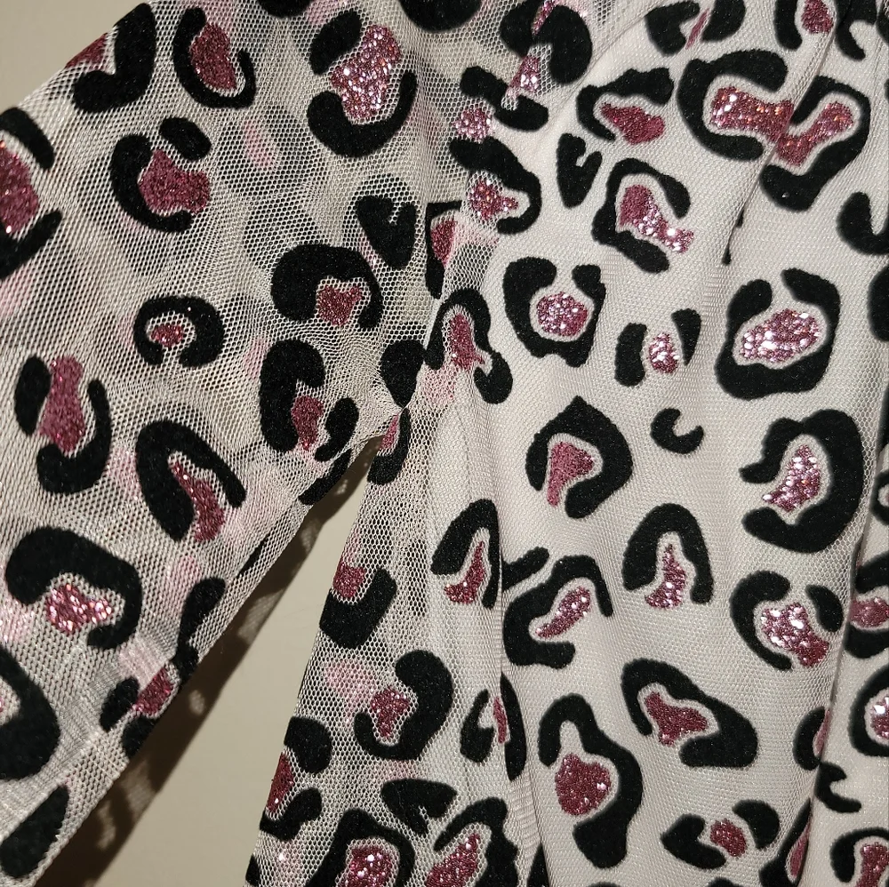 Girls sparkle leopard dress 2t - Picture 4 of 6
